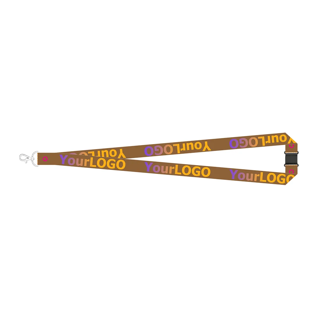 lanyard papel sintetico con mosqueton y cierre seguridad