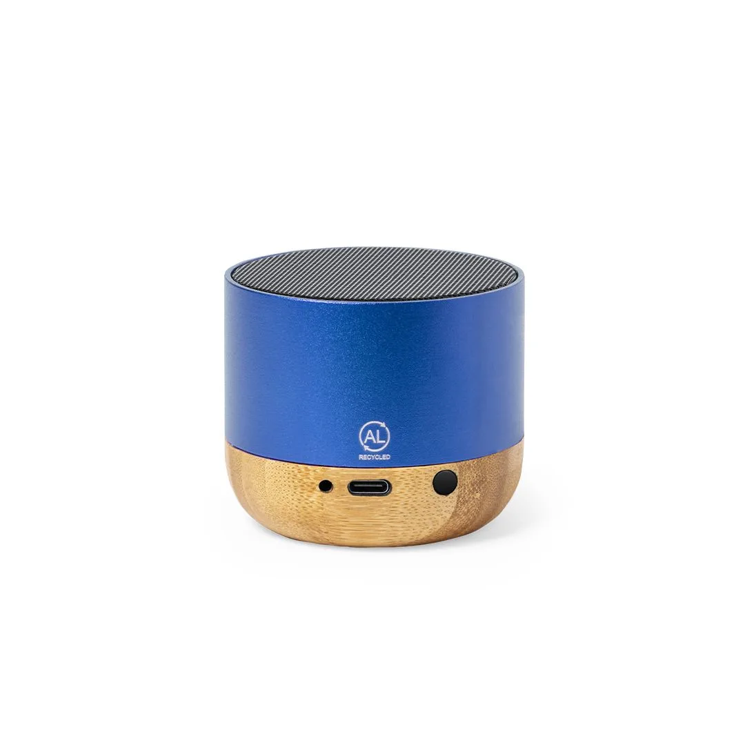 Altavoz Eco de Aluminio Reciclado y Bambú