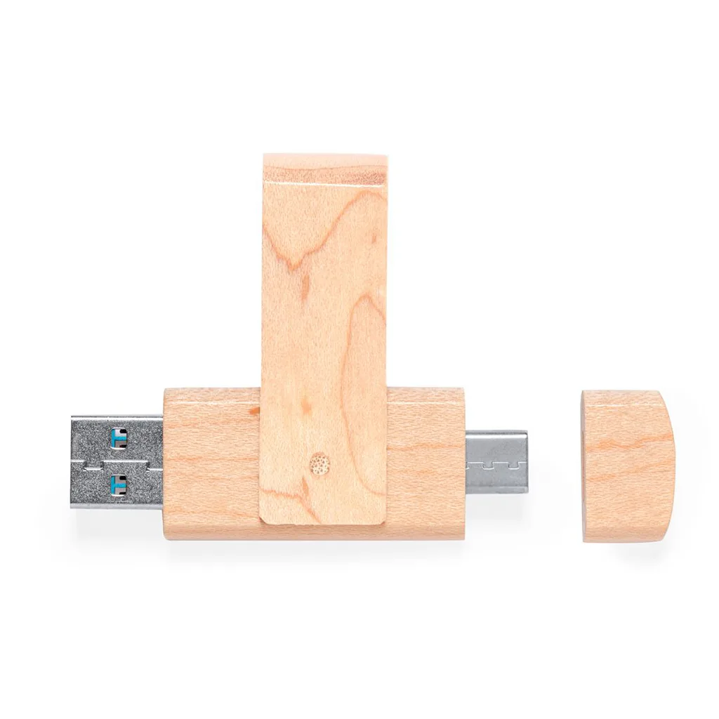 Memoria USB OTG de Madera 16GB