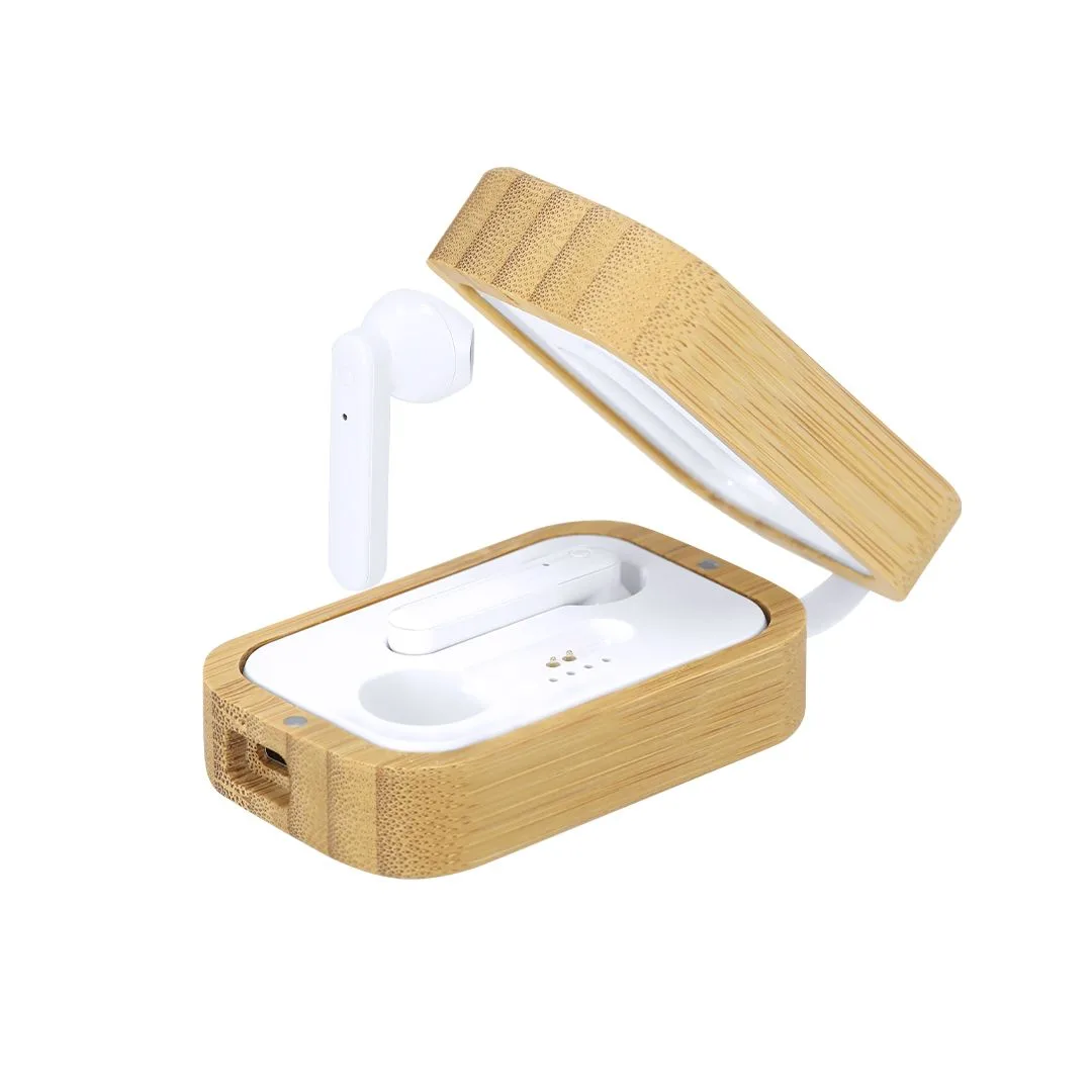 Auriculares Bluetooth de Bambú: