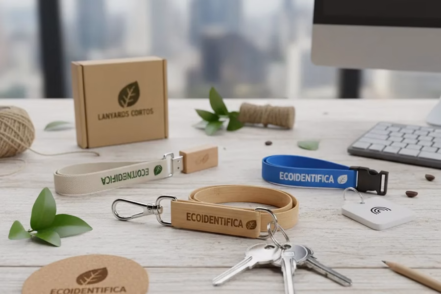 Lanyards cortos portallaves