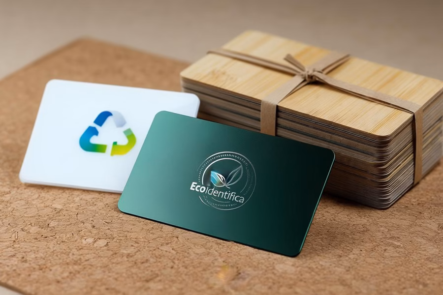 tarjetas ecologicas en diferentes materiales