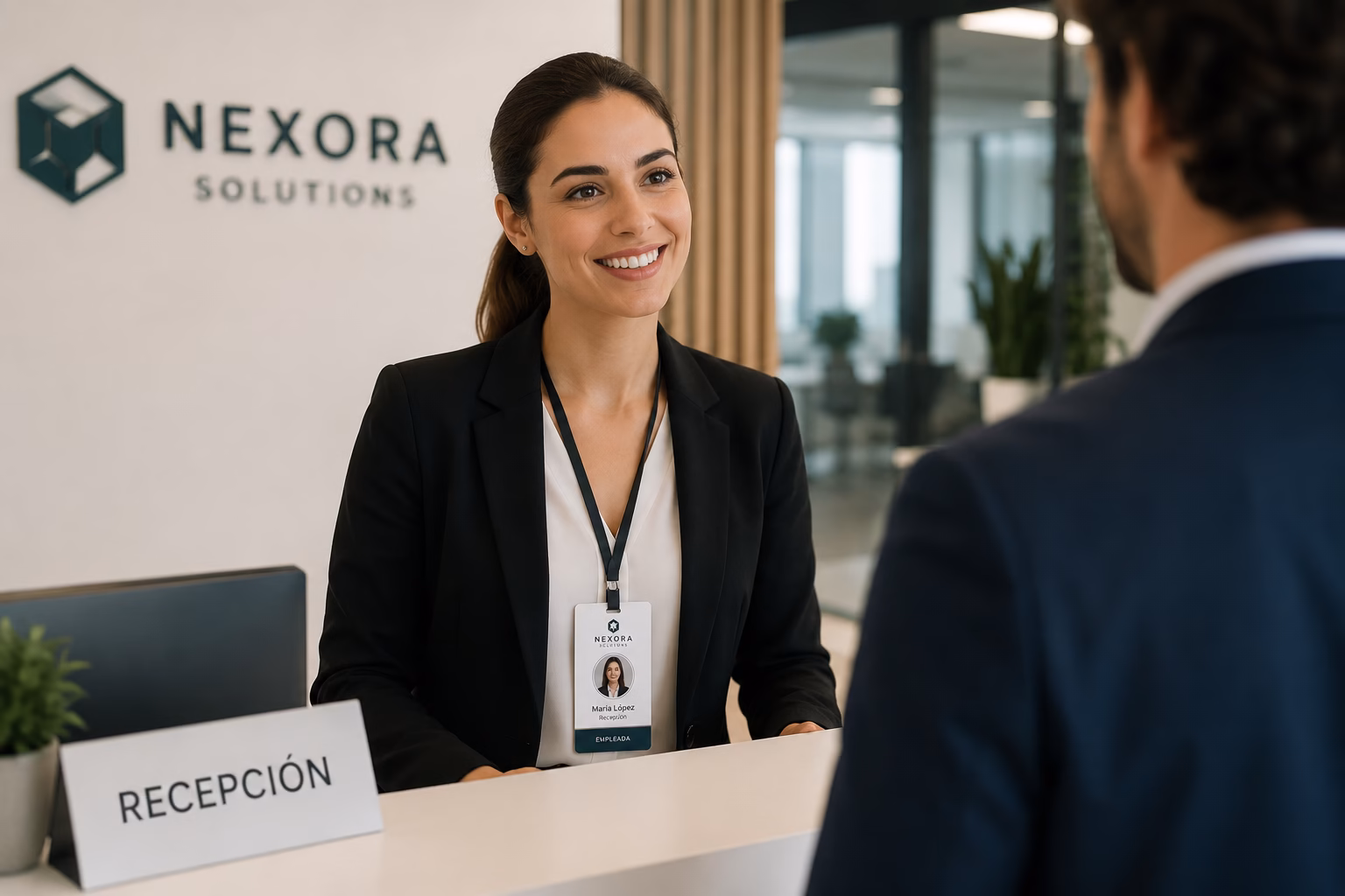 Empleado con identificador corporativo.
